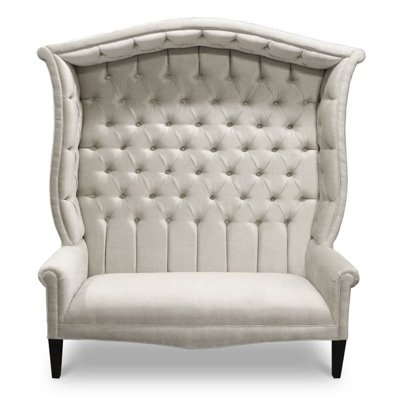 Landon Upholstered Bench, Silver