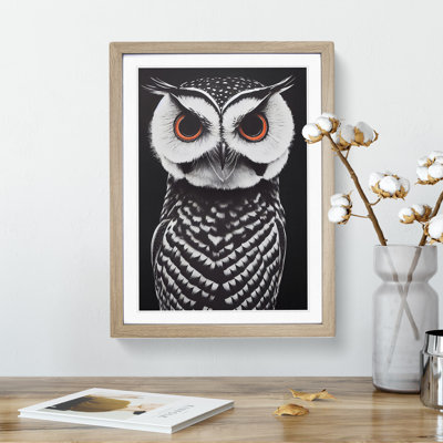 XV1022-4535X The Fierce Owl - Single Picture Frame Print