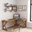 Modern L-shaped Solid Wood Desk-114317888