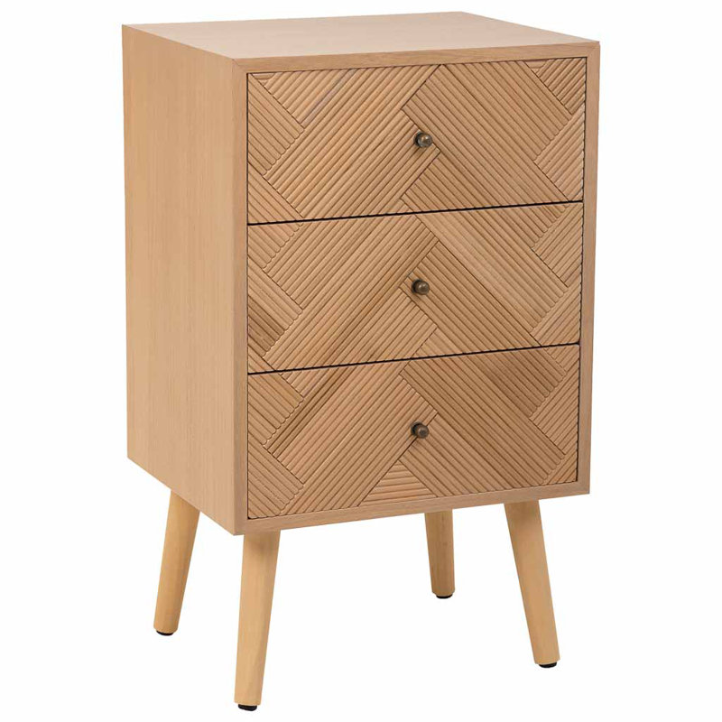 Vernita 42cm W Manufactured Wood Bedside Table