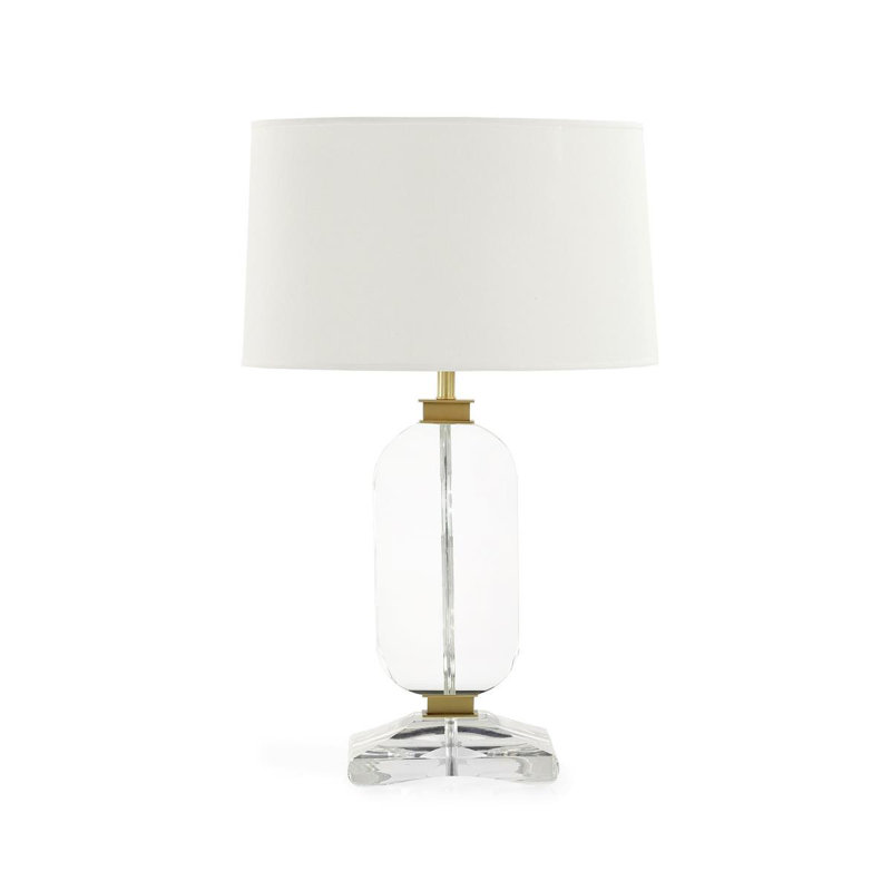 Lampe de table sculptée en cristal