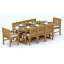 8 Seats 9 Pcs Grade-A Teak Wood Dining Set: 118" Double Extension Mas Oval Trestle Leg Table And 8 Devon Chairs (2 Arm & 6 Armless Chairs) #11DV2702-1613862061-1635728840