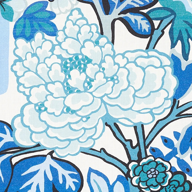 Tissu intérieur / extérieur de la ville, Bleu porcelaine