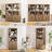5-Tier Farmhouse Bookcase, 70.87'' Tall Bookshelves and Bookcases with Doors, Adjustable Shelves, Storage Bookshelf for Living Room, Bedroom, Kitchen, Dining Room