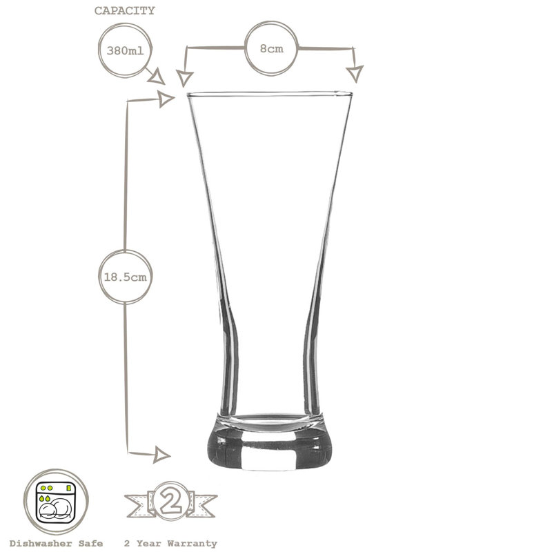 380ml Pilsner Glass, 8
