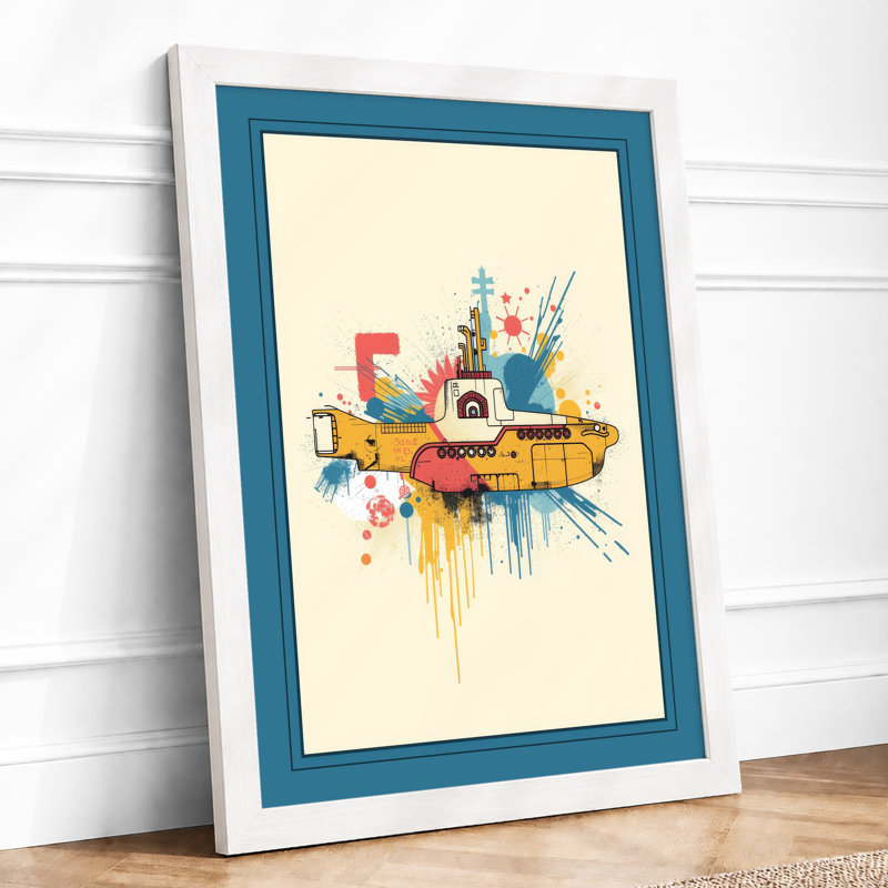 Stacked Dreams Tower Eclectic - Framed Print, A3 - 42.0 x 29.7 cm, White