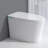 Luxury Toilet With Warm Water , Heated Seat - White Smart Foot Sensor Operation & Feature