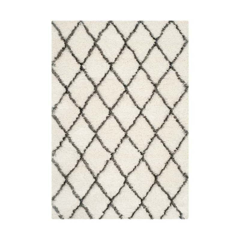 Sg-Msg-Moroccan Shag Performance Geometric Rug, Rectangle 3'3" x 5'3"