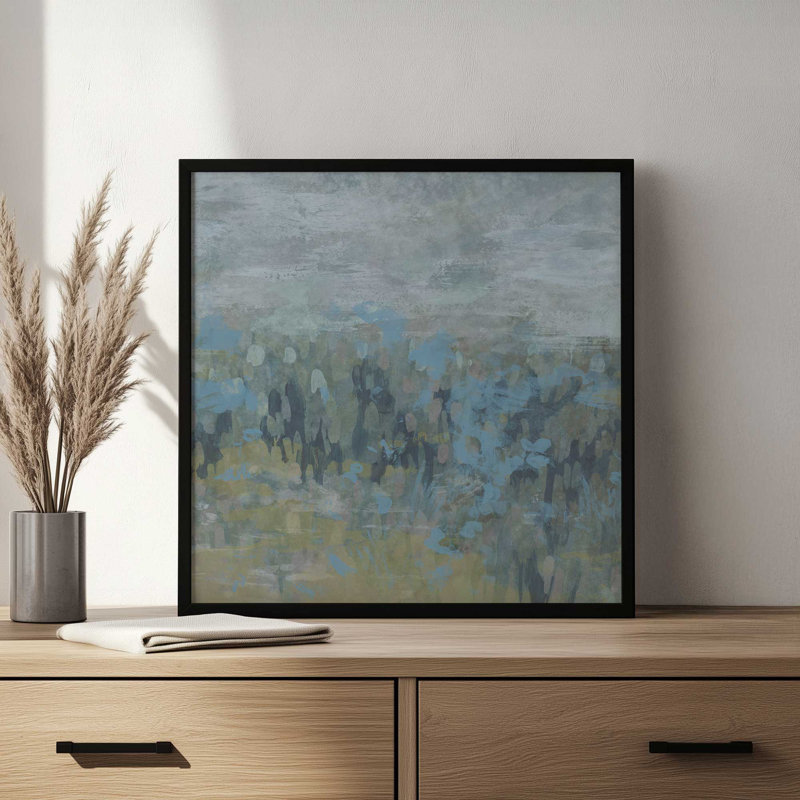 Meadow Timelapse II by June Erica Vess Art Print, Open Corner Framed Print without Mat Paper, 12" H x 12" W, Gold