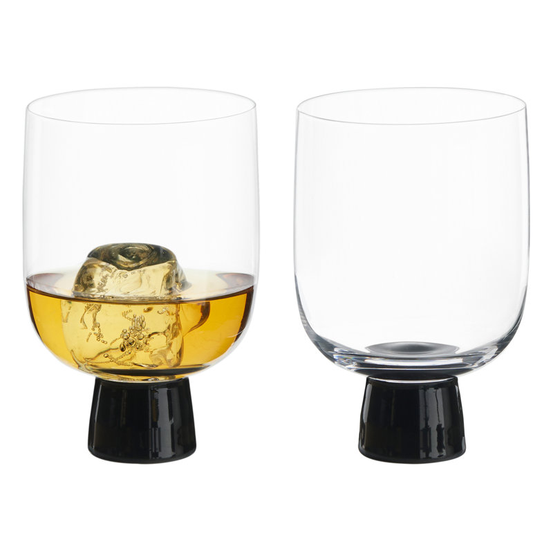 Oslo DOF Tumblers, Clear/Black