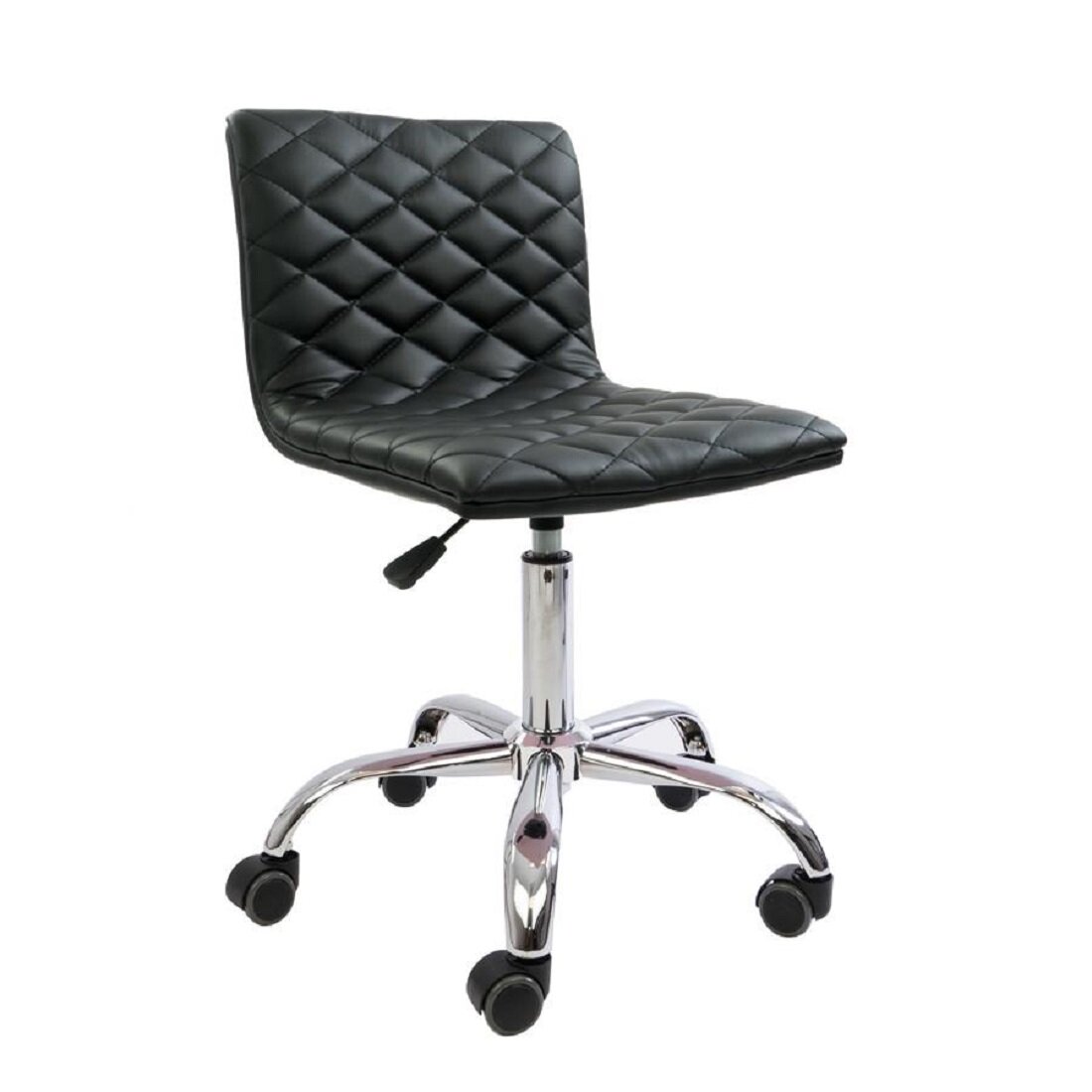 Grey vanity chair with wheels hot sale