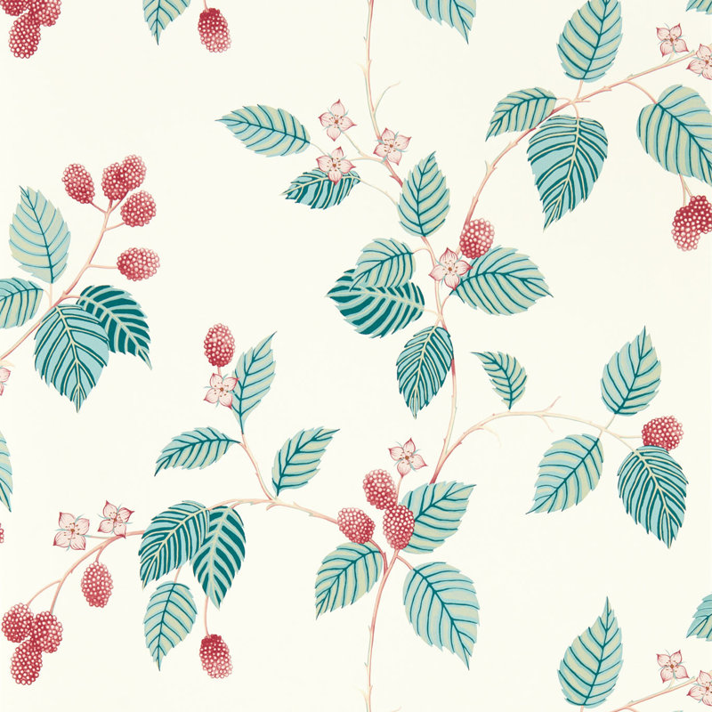 Rubus 10.05m x 52cm Matte Wallpaper Roll, Blue