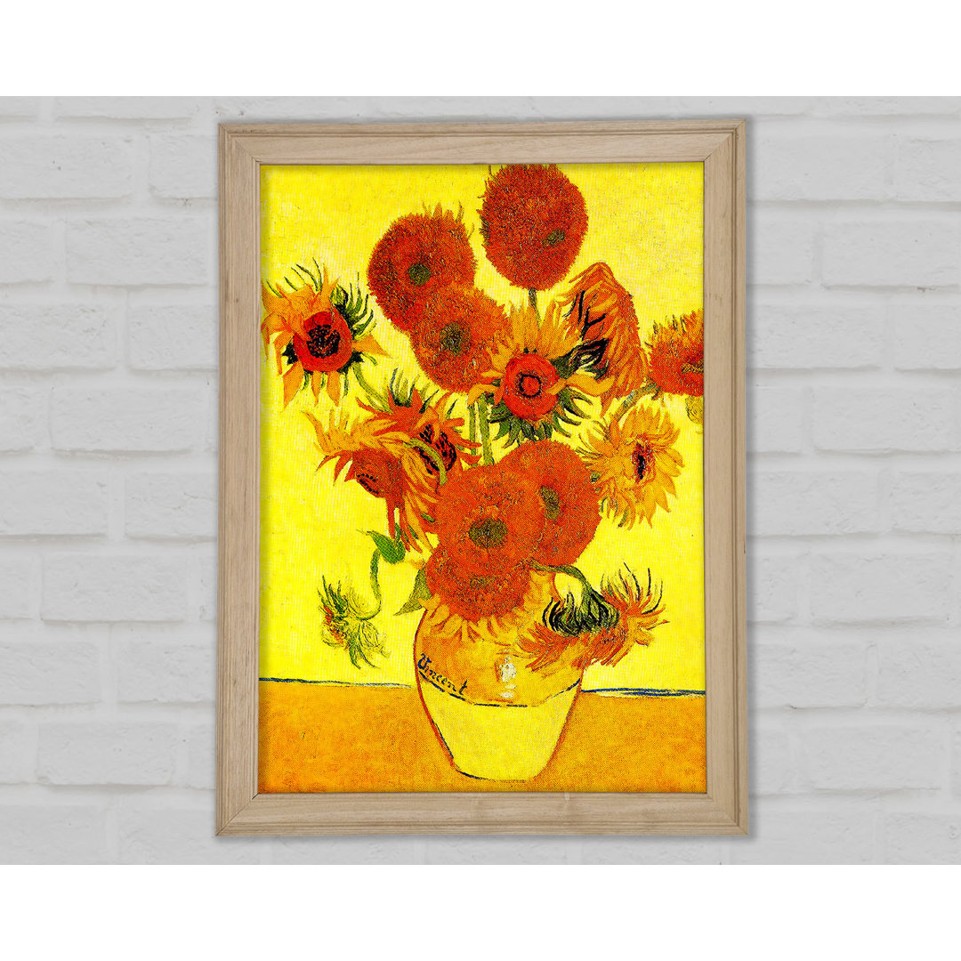 Sonnenblumen von Vincent Van Gogh - Einzelne Bilderrahmen Kunstdrucke