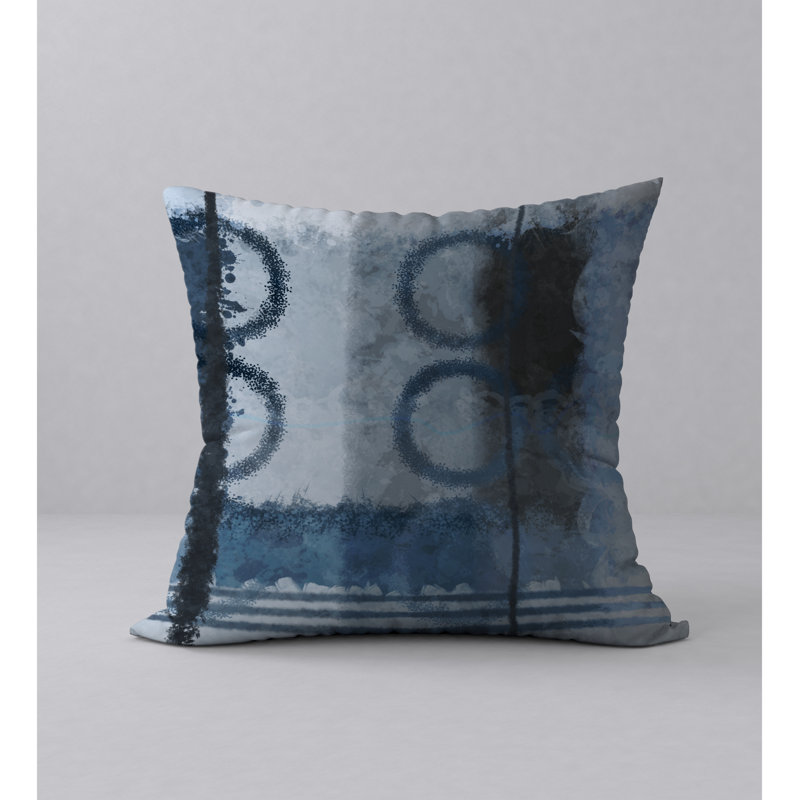 Housse de coussin décorative carrée à motif de désirs, H 20 po x l 20 po