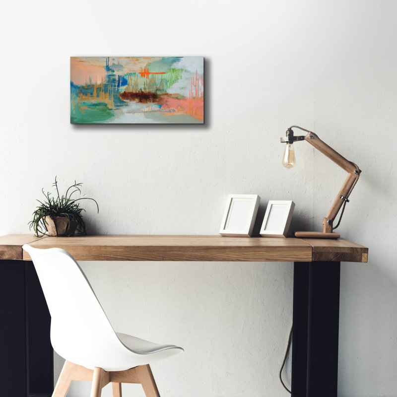 «From The Aseth» par Carolyn O'Neill, art mural sur toile, H 12 po x l 24 po x P 0,75 po