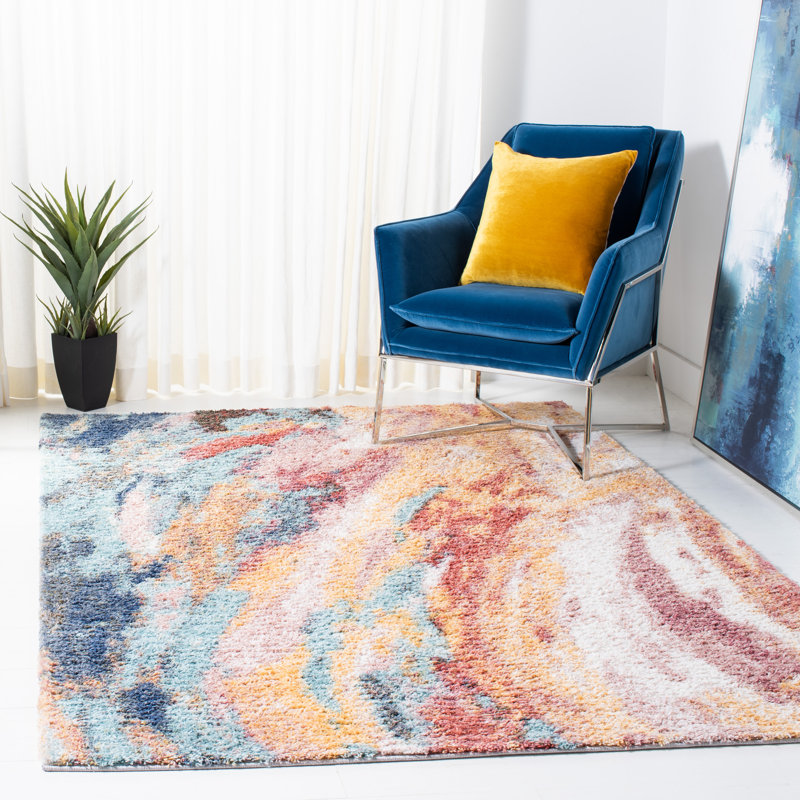 Arayah Performance Abstract Rug, Rectangle 5'5" x 7'7"
