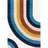 Ela Half Rainbow Shag Area Rug-2042969433