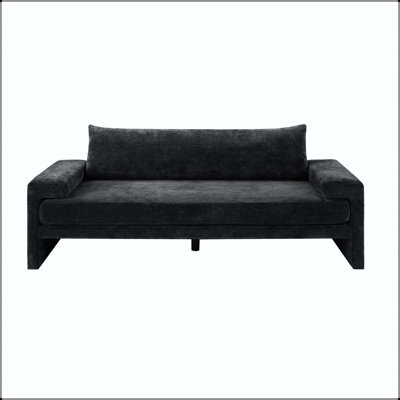 Canapé surdimensionné de 80,7 po à 3 places avec tissu chenille et accoudoirs larges