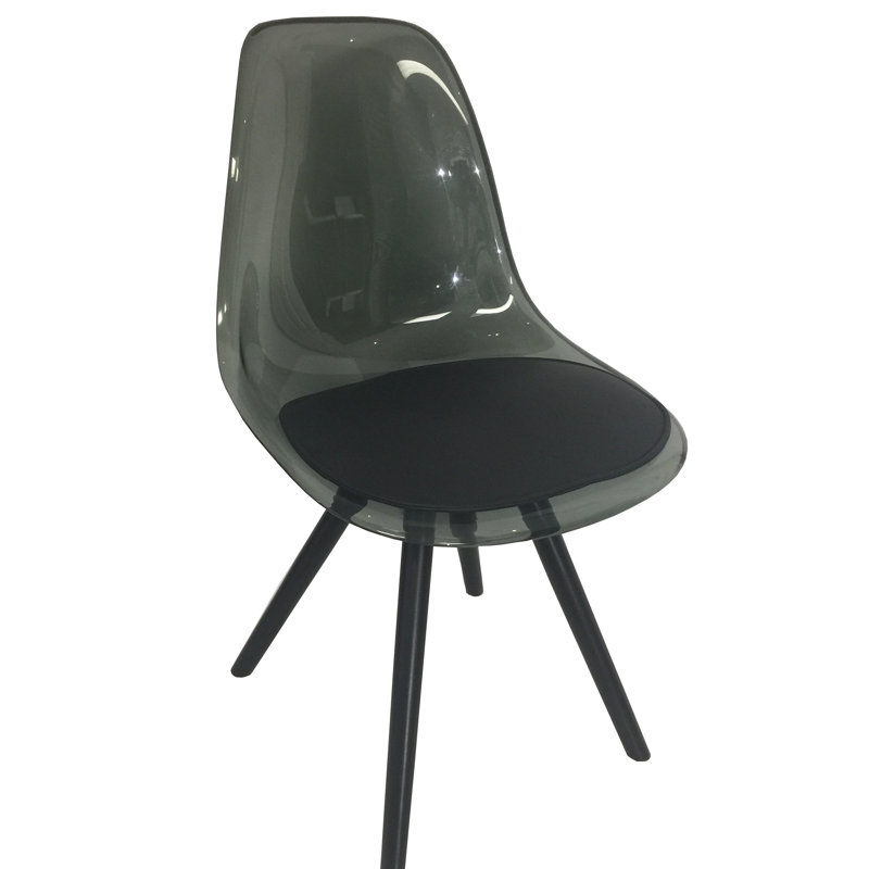 Chaise d'appoint en gris fumée