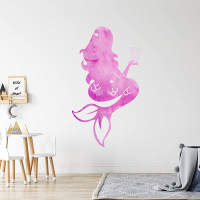 Adhésif décoratif aquarelle sirène