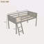 Lit mezzanine bas en bois avec échelle, l'échelle peut être placée à gauche ou à droite-2105686405-2105686406