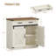 Coffee Bar Cabinet with Drawer, 31.5" Buffet Cabinet with Storage, Modern Farmhouse Sideboard Cabinets with Doors & Adjustable Shelves, Kitchen Storage Cabinets for Dining Room-2111688887
