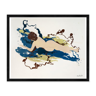 Nude Abstract In Blue Print