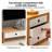 Ostos Bamboo Desk Drawer Tabletop Storage Box With Three Drawers-2114877559-2114877552
