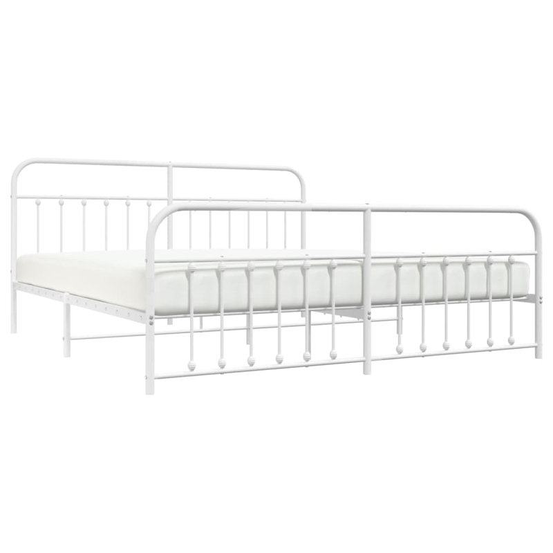 Winsford Bed, White, Super King (198 x 207 cm)