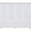 Lit blanc avec port et armoire spacieuse avec tiroir - Stable et vaste rangement-730683699-730683698