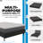 2-in-1 Metal Mattress Foundation & Bed Frame with Roll-Out Slats, Easy Assembly, Removable Legs, Heavy Duty Support, Headboard Brackets, Use as Bed Frame or Box Spring Alternative-2069234475