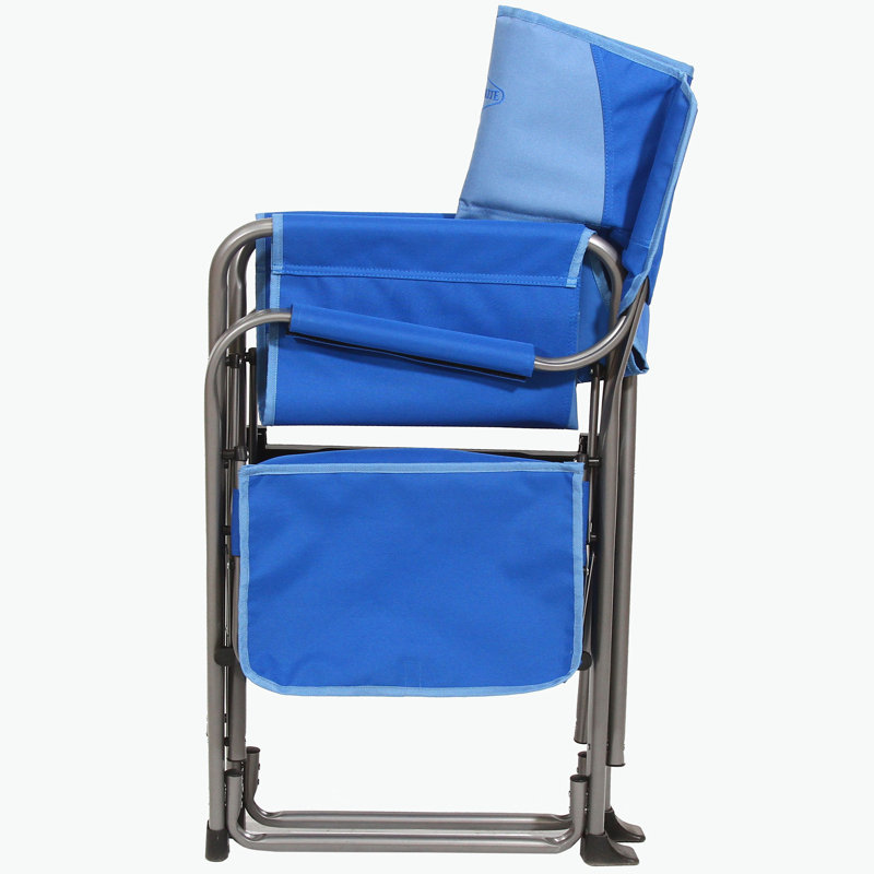Chaise de réalisateur portable pliante, Bleu / bleu pâle