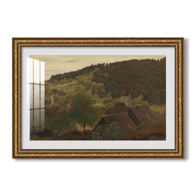 Landscape from Ebersteinburg in Baden, 1876-Hans Gude-Custom Framed Canvas