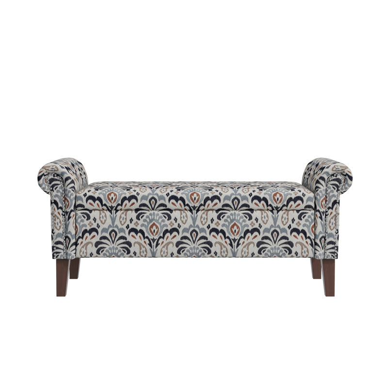Contemporary Storage Ottoman, Blue
