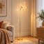 63.4 " Polished Arched Floor Lamp