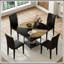 Ensemble de salle à manger polyvalent avec un design élégant et un rangement pratique-285818561-285818566