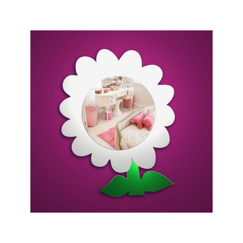 Flat Wall Mirror, 30 cm H x 24 cm W x 0.3 cm D