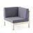BRAVA X-BACK LOVESEAT, LIGHT GREY, Assembly required