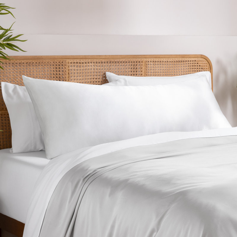 Rayon from Bamboo Body Pillowcase, White