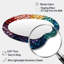 Hardedge Art Harmonic Fusion III - Hard Edge Peinture, décoration moderne en métal - Miroir mural asymétrique