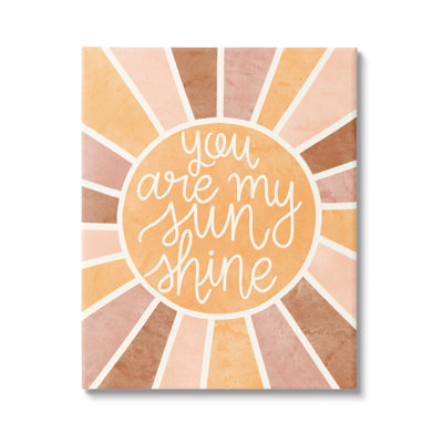 You Are My Sunshine Boho Summer, motif géométrique XXL noir, estampe numérique encadrée par Taylor Shannon Designs