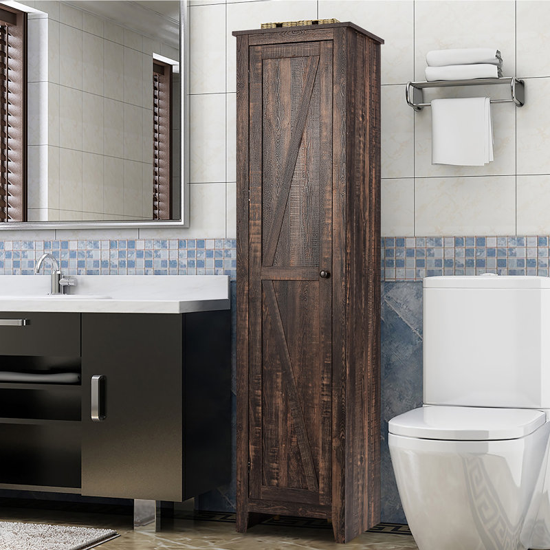 Hakana Bathroom Cabinet, Walnut