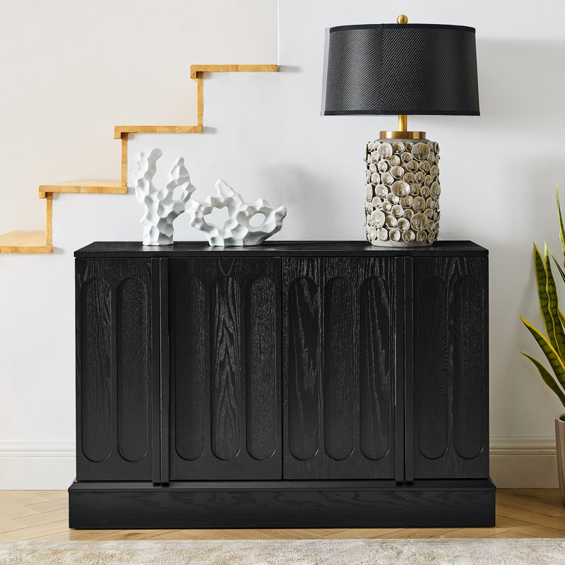 Buffet de 44 po avec tablettes réglables, Black