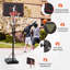 Panier de basketball portatif en acier à hauteur ajustable de 8 à 10 pieds