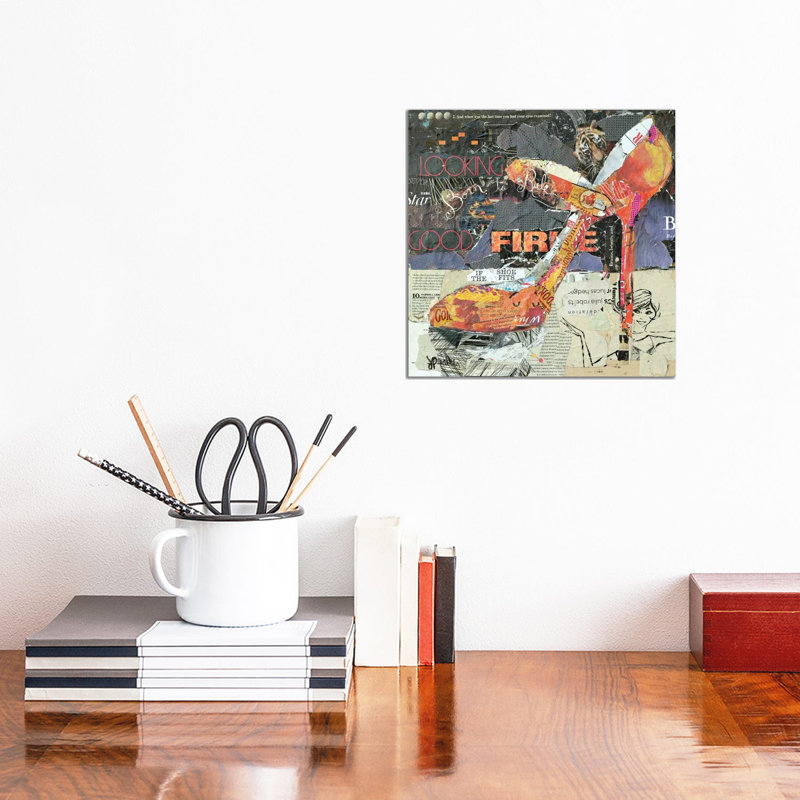 On Fire 1 Piece Wrapped Canvas Painting, 30.48 cm H x 30.48 cm W