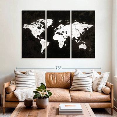 Carte du monde Aliaz White Contrast