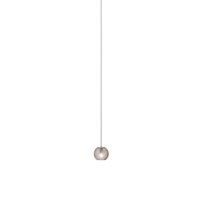 Oto 1 - Light Pendant, 83" H x 5" W x 5" D, Smoky Striped
