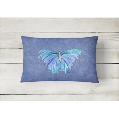 Butterfly Outdoor Reversible Throw Pillow