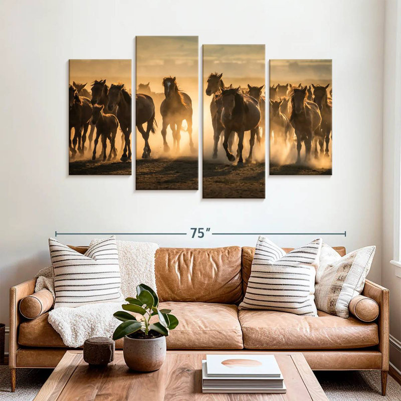 Chevaux de la Cappadoce Brampt, H 42 po x l 68 po
