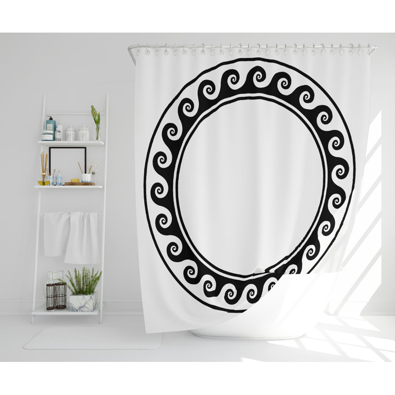 Styr Polyester Shower Curtain Set, 168cm H x 168cm W